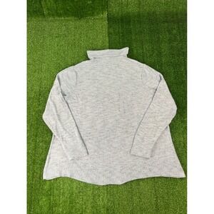 J. Jill Wearever Light Blue Heathered Cowl Neck Sweater Plus Size 2X Pullover